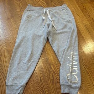 Calvin Klein Kids Light Gray Joggers